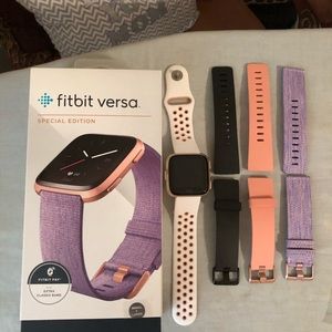 Fitbit Versa Rose Gold Special Edition. W-Warranty